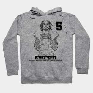 Jalen ramsey  | 5 | Football || Black retro Hoodie